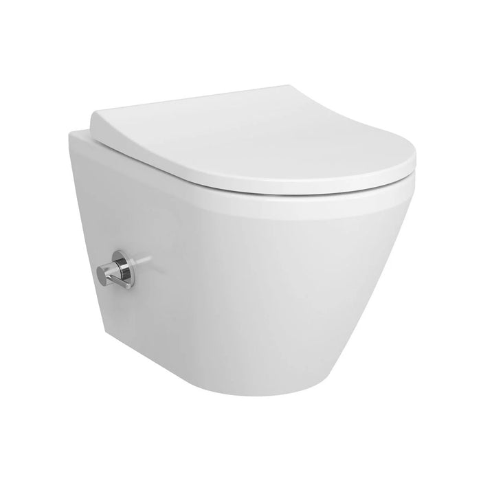 Integra Round Rim-ex белый унитаз подвесной со смесителем комплект