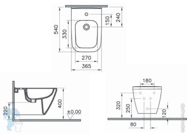 Integra Square подвесной биде
