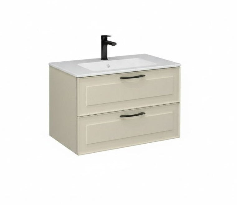 Isvea Modesto тумба с раковиной в комплекте 80см бежевый