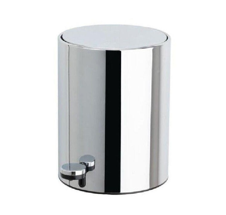 Урна с педалью круглый 3л хромированный
