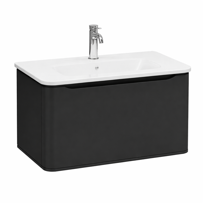 Integra тумба с раковиной в комплекте 80см графитовый