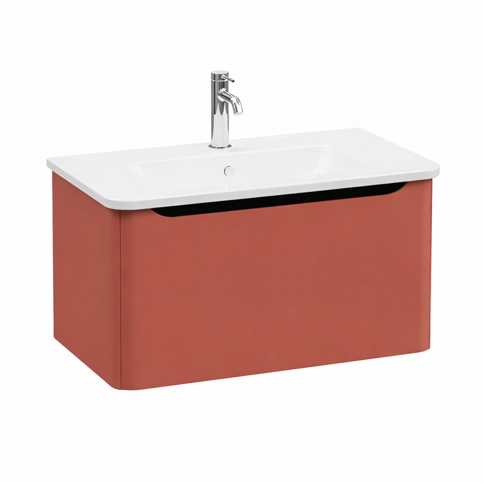 Integra тумба с раковиной в комплекте 80см терракотта