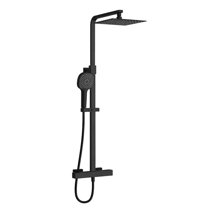 AquaHeat Bliss S 230 душевая колонка с термостатом черный