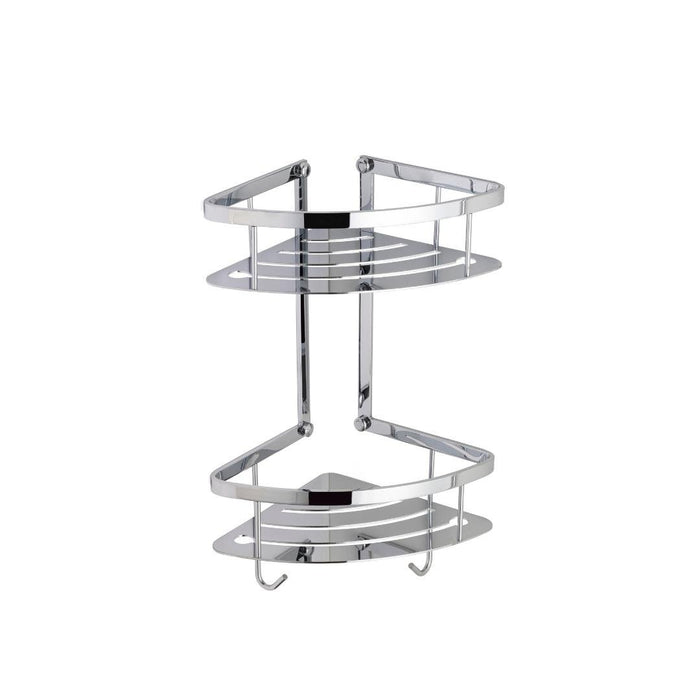 Угловая подставка для губки двойной хромированный