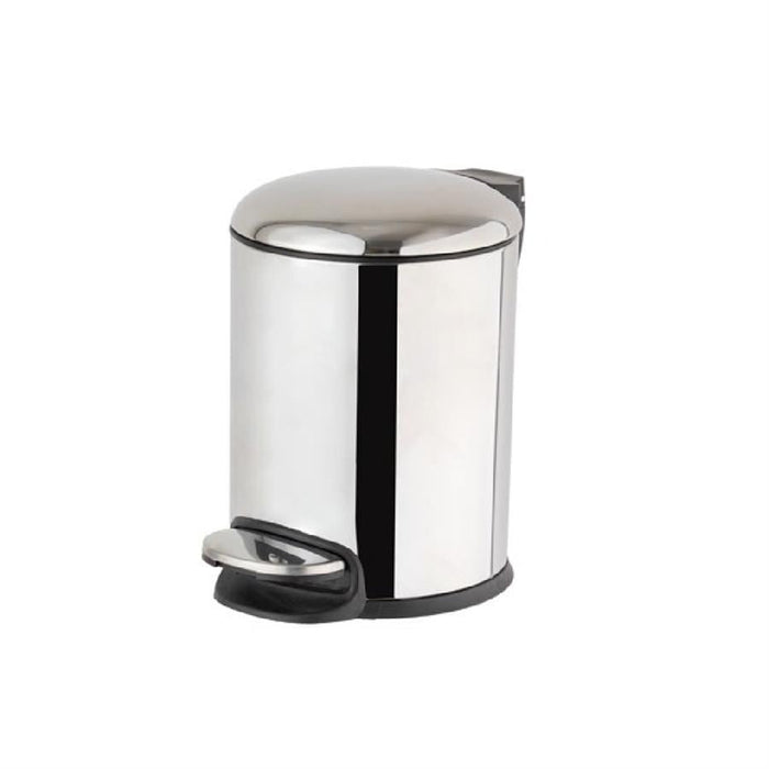 Урна с педалью 3л матовый хром