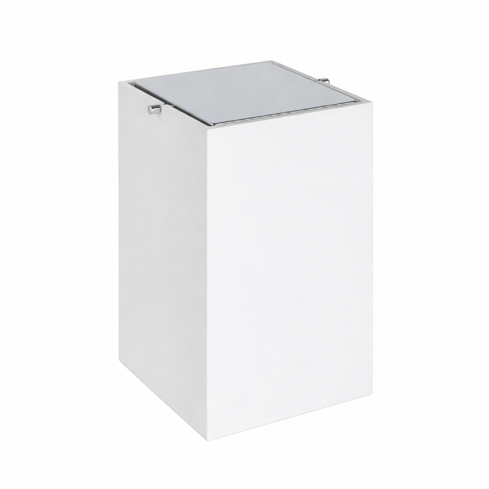 Урна квадратный кварцевый белый