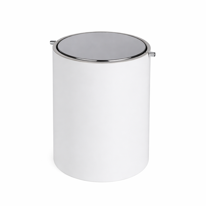 Урна круглый кварцевый белый