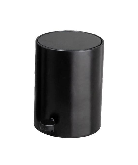 Урна с педалью круглый 3л черный