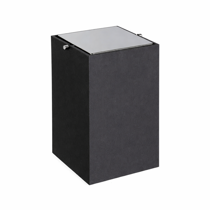 Урна квадратный кварцевый черный