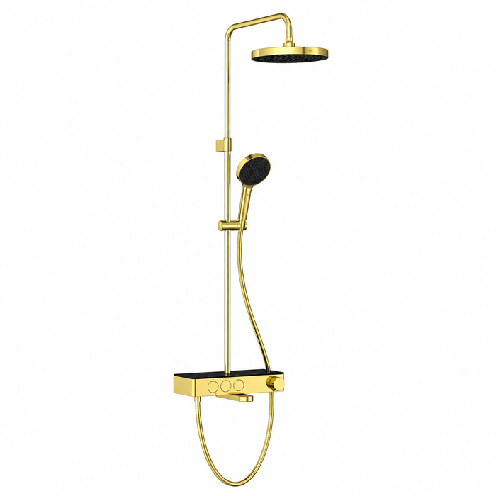 VitrA Core R 250 душевая система с термостатом, позолоченный