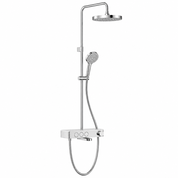 VitrA Core R 250 душевая система с термостатом, хром