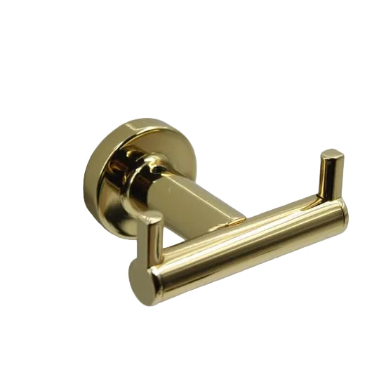 Hoop вешалка двойной золотой