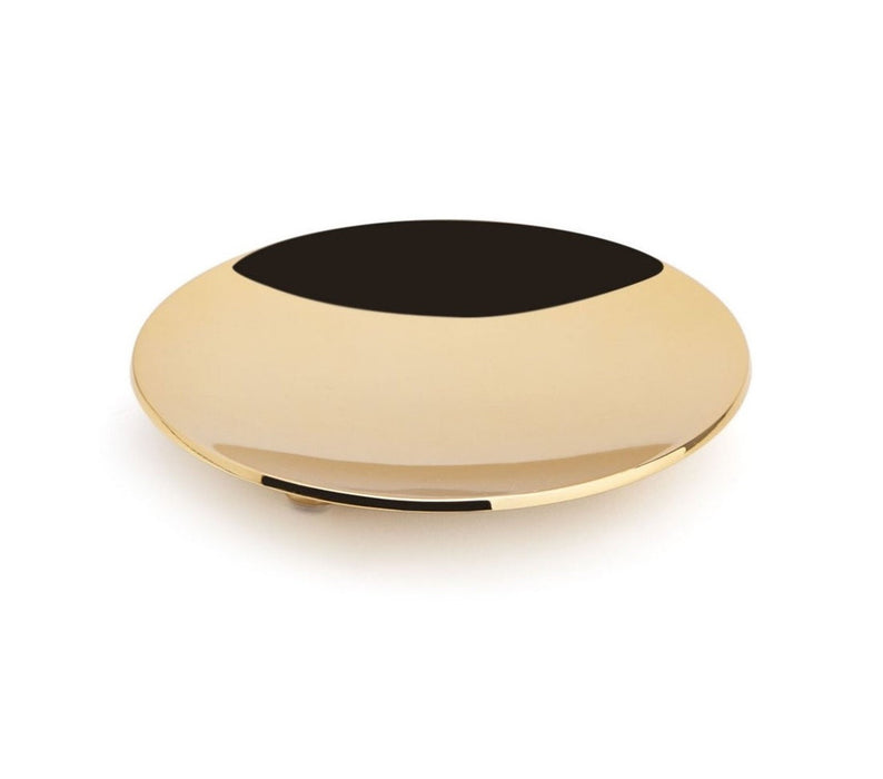 Мыльница круглый золотой