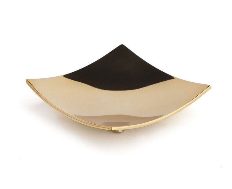 Мыльница квадратный золотой