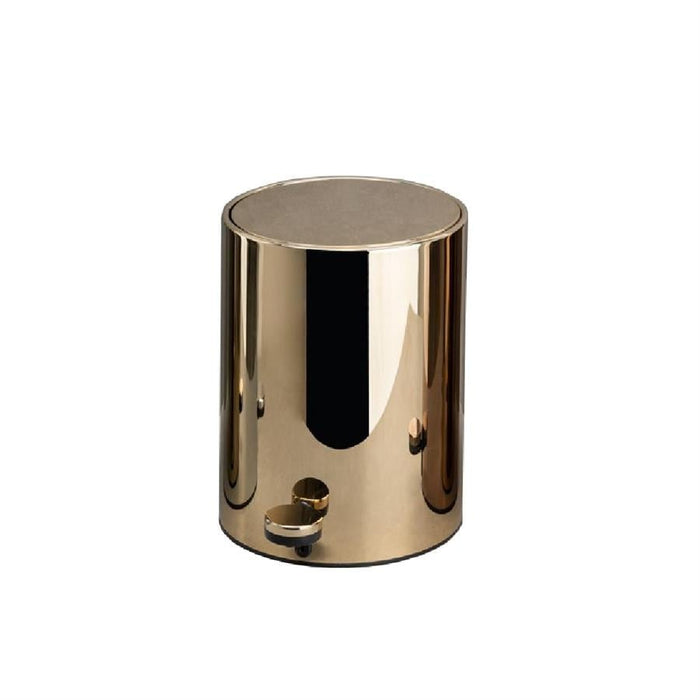 Урна с педалью 3л золотой