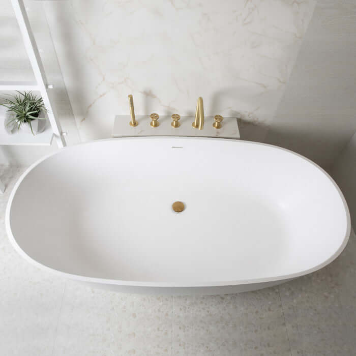 Bagnodesign Koy ванна из искуcственного камня 180х80 белый матовый