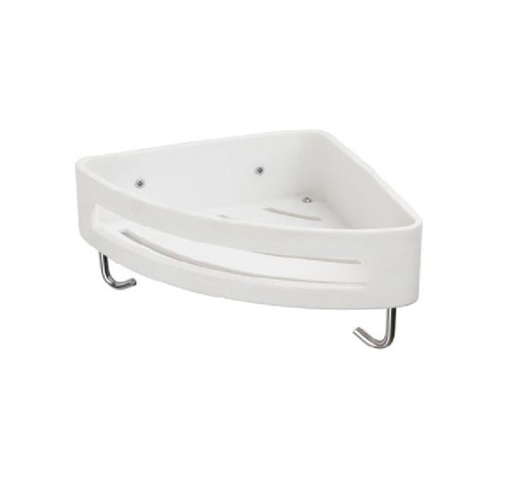 Угловая подставка для губки искусственный камень белый