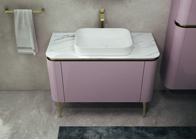Isvea Gloria тумба с раковиной в комплекте 100см кремовый