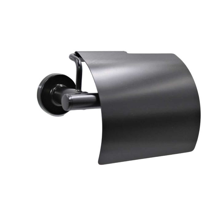 Hoop подставка для туалетной бумаги с крышкой черный